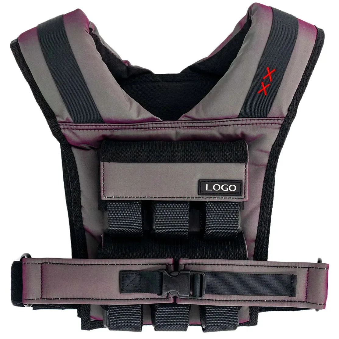 Unisex Fitness Weighted Vest Strength Training Home Gym Outdoor Running Tactical Training Adjustable Weight Vests