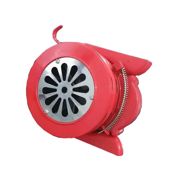Red Color LK100 Manual Alarm Handheld Air Raid Hand Operated Siren