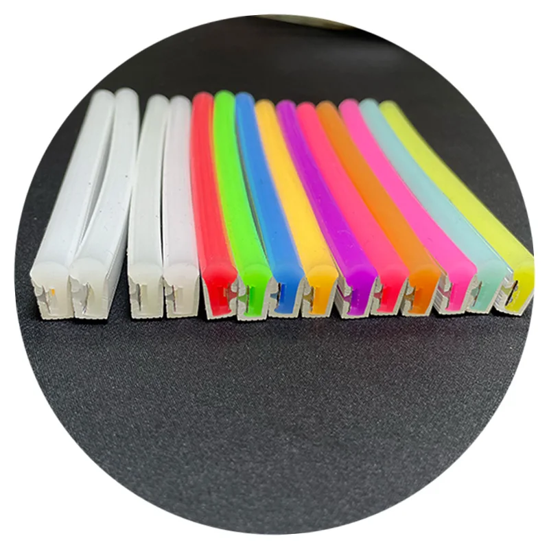 6x12mm  8x16mm Silicone Neon Strips Light for neon sign 50m roll 2.5cm cut neon led lights flexible soft strip 12v