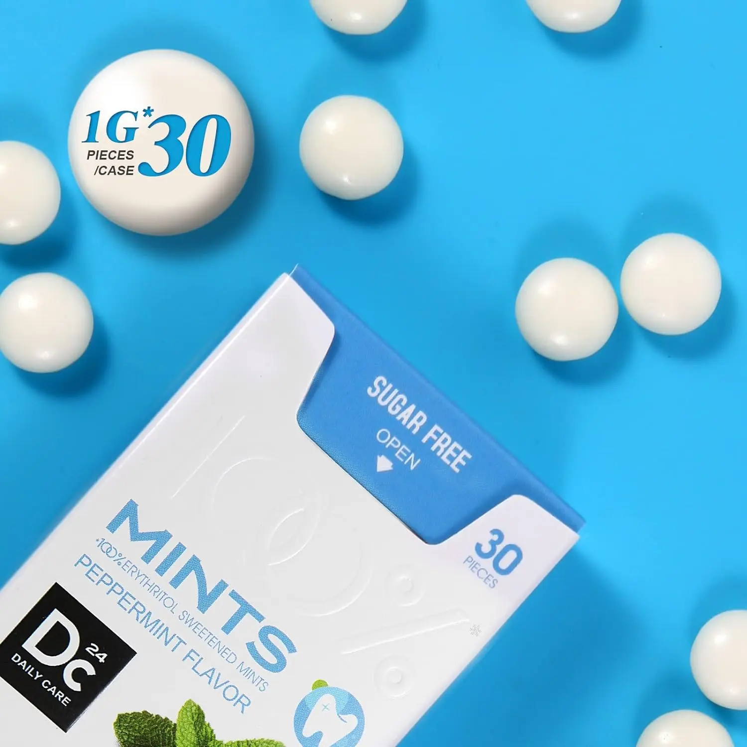 100% Erythritol Peppermint Flavor Halal Vegin Sugar Free Lozenge