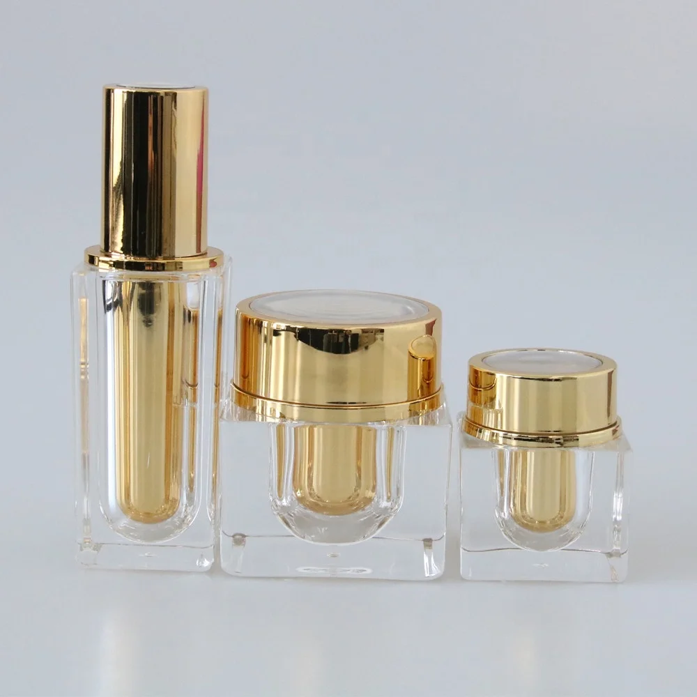 Acrylic Jars Custom 15ml 30ml 50ml Plastic Powder Cosmetic Face Cream Jars