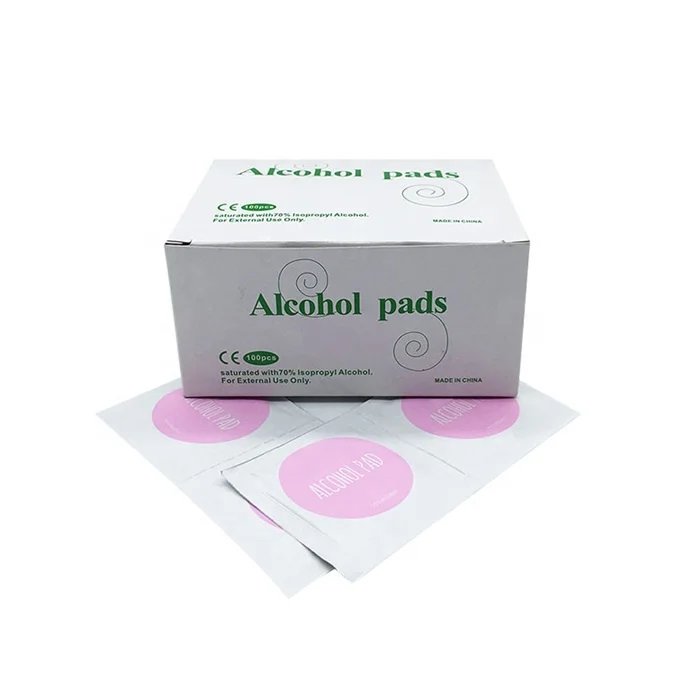 Одноразовые одноразовые салфетки для чистого спирта, индивидуальная упаковка, дезинфицирующие салфетки