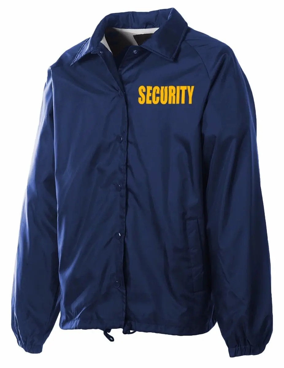 Wholesale Security Bomber Jacket Men Security Guard Jacket Nylon Windbreaker Jacket