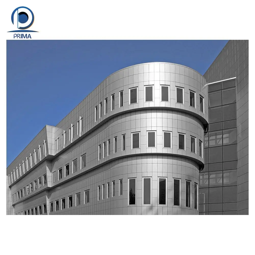 Prima High Quality Aluminum Solid Veneer Curtain Wall Cladding Exterior Decorative Building Facades