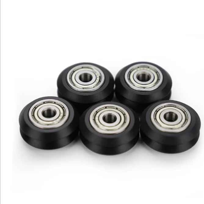 pom Plastic Pulley V slot Wheel with Bearing Idler Pulley Gear Perlin Wheel for 3D Printer