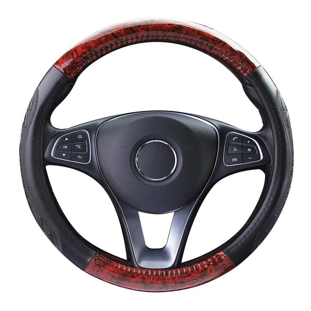 Cover Steering wheel wood car advanced steering