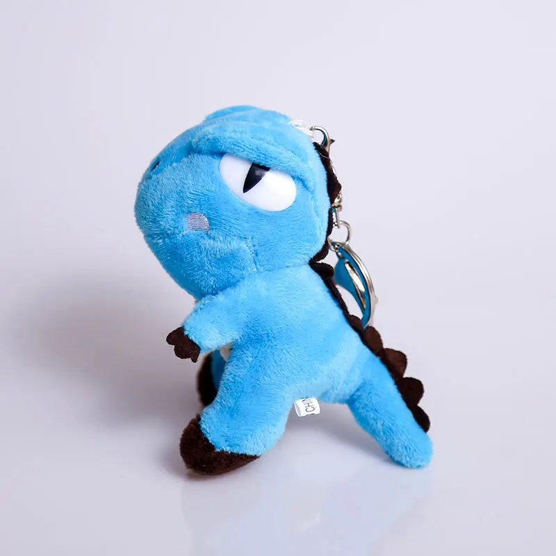 M290 Ins Cute Wang Chenyi The same small dinosaur key chain pendant doll 4-inch T-Rex buck tooth plush toy keychain