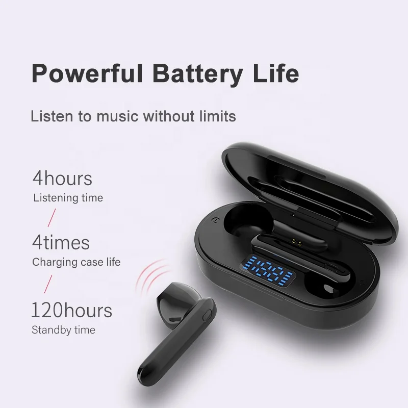 True Stereo Sound V5.0 In-ear TWS беспроводные наушники-вкладыши BT наушники Водонепроницаемая зарядная коробка