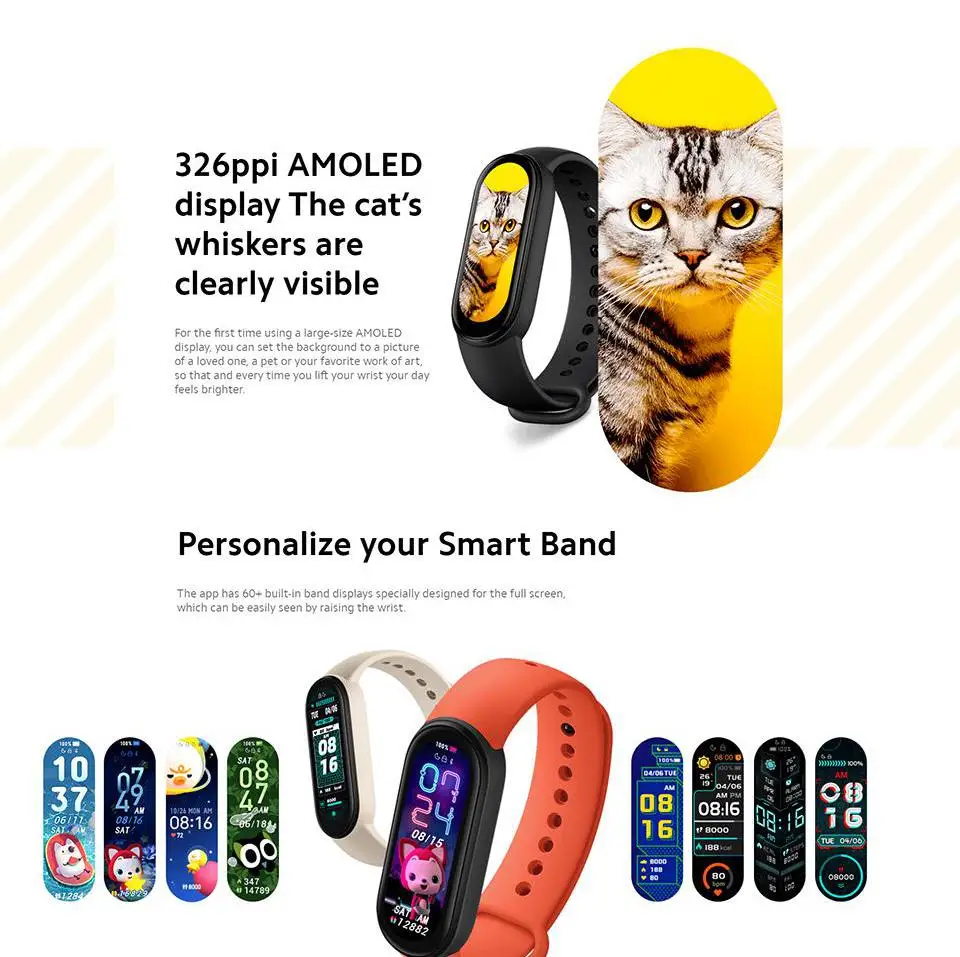 Оригинальные Смарт-часы CN версии Xiaomi Mi Band 6