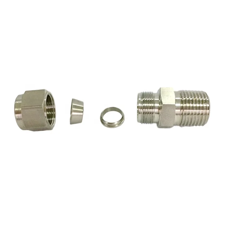 Stainless Steel Straight Union Male Thread Connector