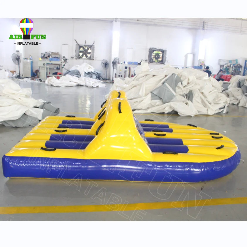 Airfun 6 человек пончик лодка надувная водная буксируемая труба Лыжная для водных развлечений