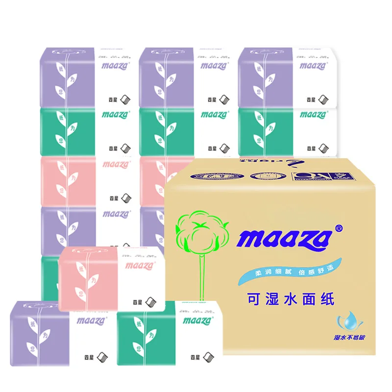 Factory direct sell 4ply facial tissue paper toilet custom logo paper