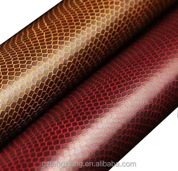 100% cowhide naturally head layer oily skin embossed snake embossed cow skin genuine leather for bag shoes