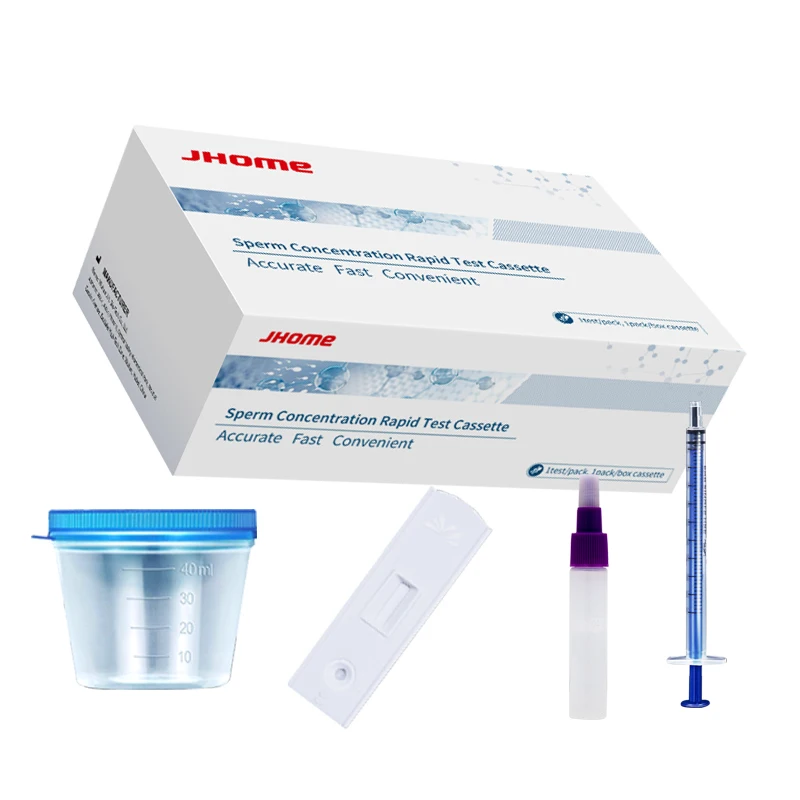 At home male fertility sperm testing and semen analysis kit