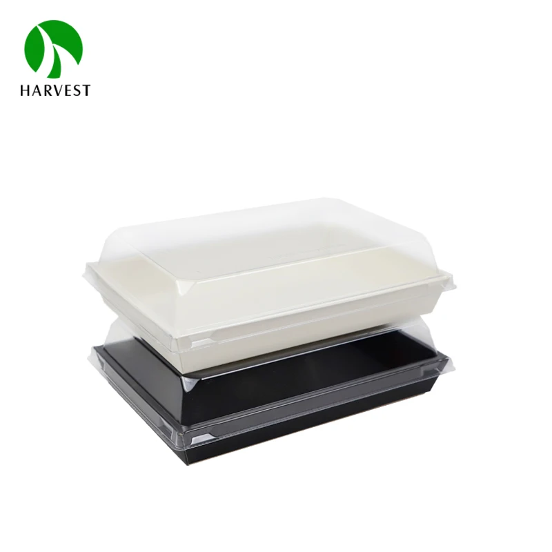 Recyclable Takeaway Disposable Kraft Paper Sushi Food Packaging Paper Custom Sushi Box