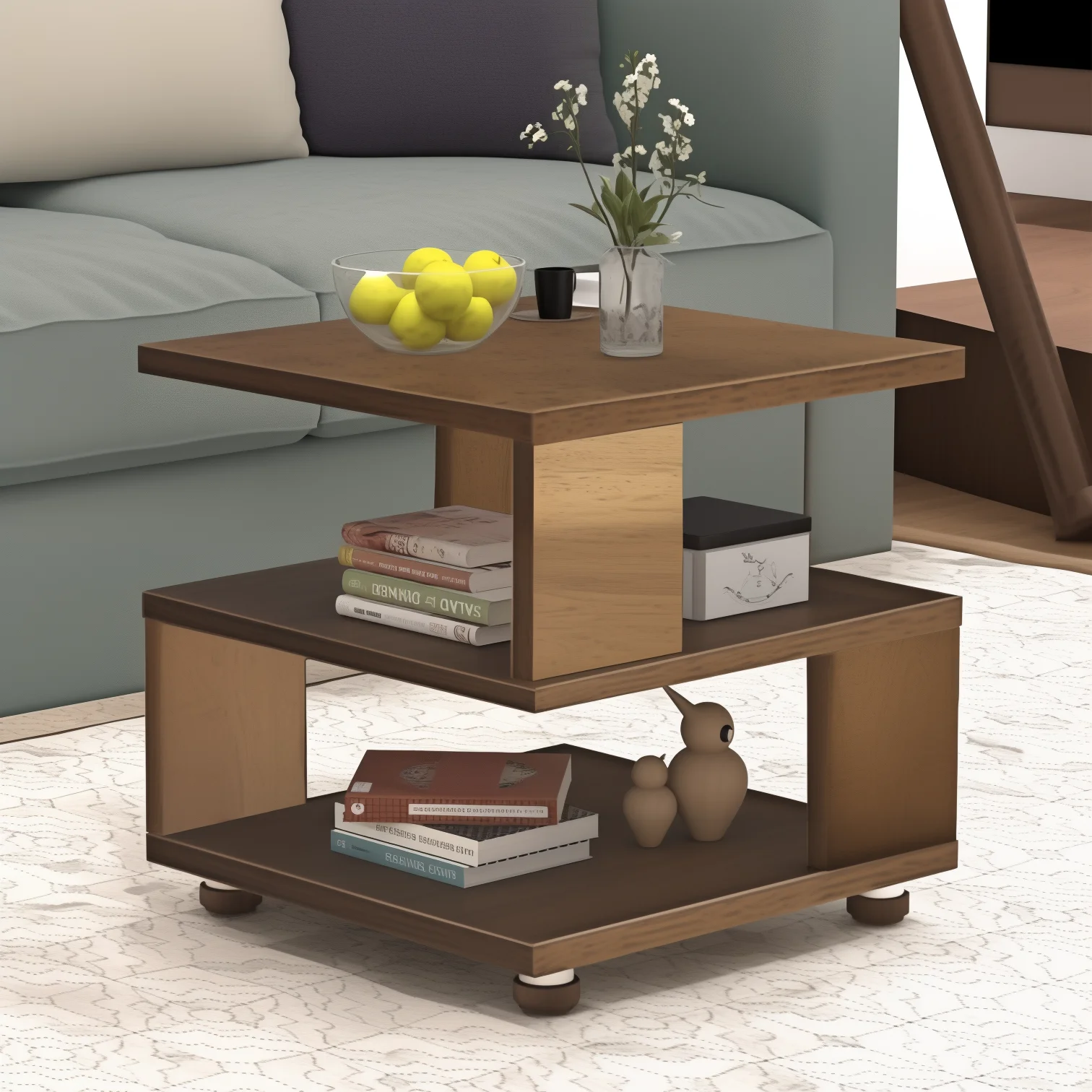 Modern Minimalist Storage Cabinet Night Stand Hot Selling MDF Panel Bedside Tables for Bedroom Hotel Living Room Made of Wood