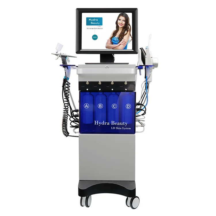 2023 10 in 1 visible facial machine with skin analyzer hydra beauty skin system  hydrodermabrasion facial machine