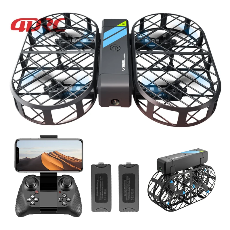 4D-V38 летающие игрушки Rc Дрон 1080P HD камера Wi-Fi передача 2 4 ГГц пульт дистанционного управления Квадрокоптер самолет трюк флип режим без головы