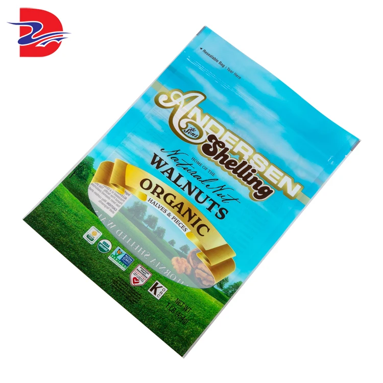 Original factory transparent window melon seed snack food packaging bag