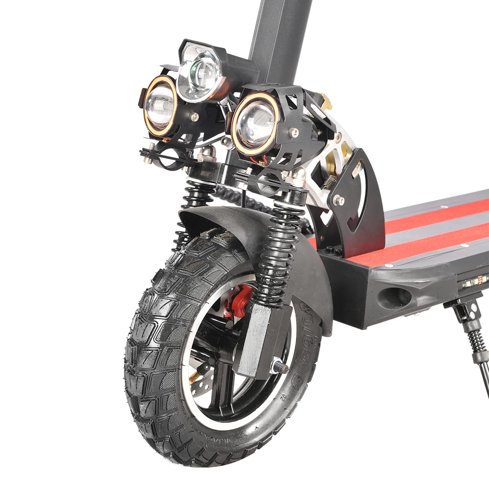 Electric Scooter With Seat 800W 3 Speed E-scooter 10 Inch Fat Tire Double Shock Absorption Off-road Foldable Scooter Bike