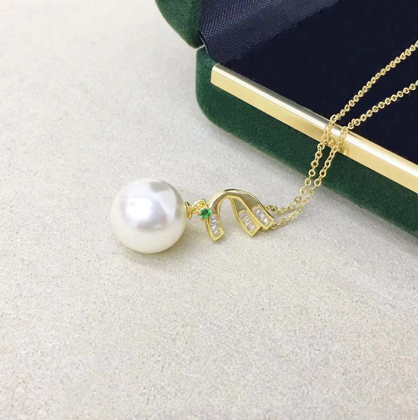 Korean Temperament Single Pearl Necklace S925 Sterling Silver Female Pearl Silver Necklace