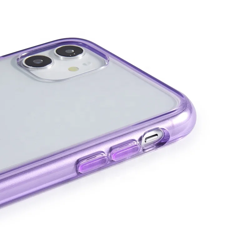 
Pc+tpu Clear Pc 360 protective Phone Case TWO layers clear Hard PC Shield +Soft BAYER TPU Bumper phone case 