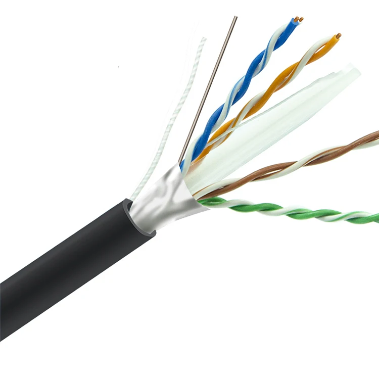 4 Pairs BC CCA Conductor Shielded Network Cable Cat6 FUTP FTP 305m price