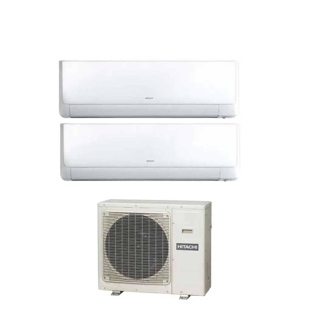 Climatizzatore Condizionatore Hitachi Dual Split Inverter R-32 Akebono 9+12 con RAM-40NP2E Wi-Fi Optional 9000+12000