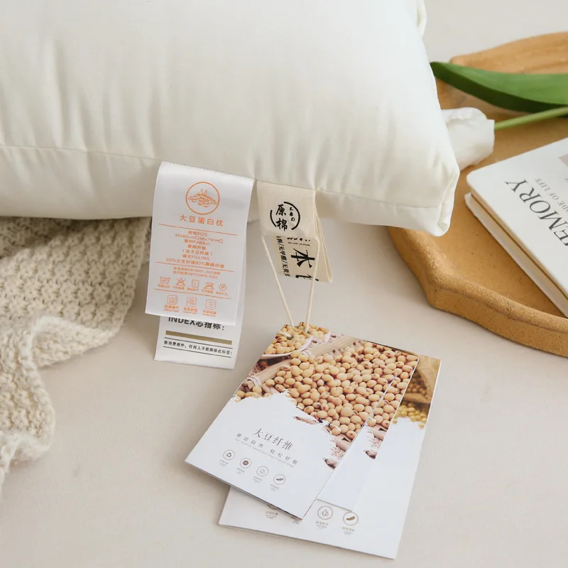 Hote sale whosale Ecological 100%cotton Wholesale white multi-purpose massage spa neck pillows bed  Soybean fibre pillow
