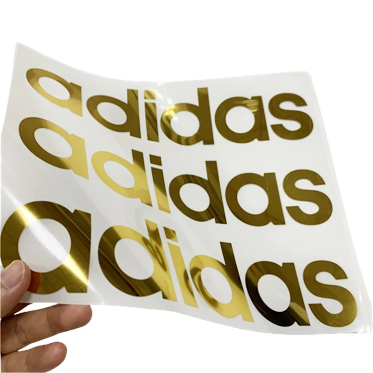 Custom Iron on Stickers Metallic Foil Tshirt Stickers