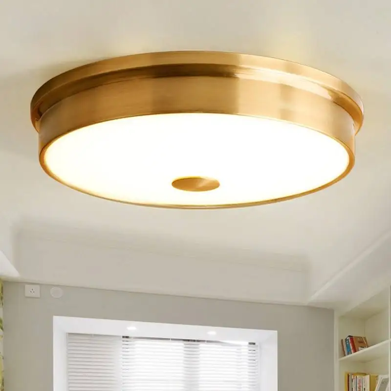 Glass Ceiling Lights Decoration Copper Glass Ceiling Lamp Living Room Restaurant Light Room Ceiling Light