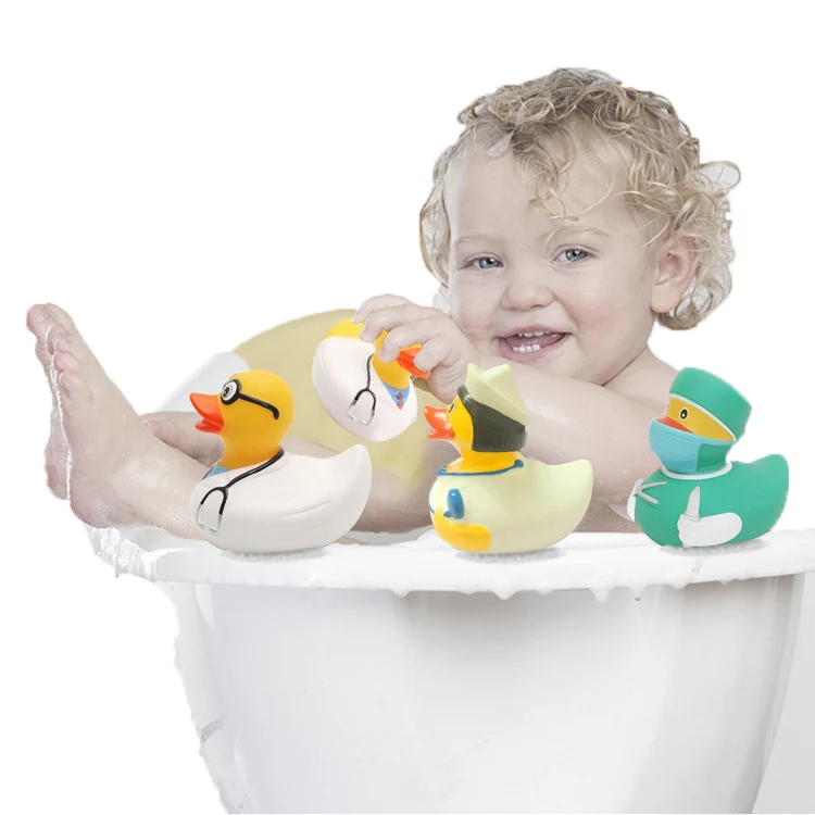 OEM & ODM Available PVC Soft Rubber Bath Toys Quack Quack Bath Duckie Multi-Size Promotional Rubber Duck for Babies