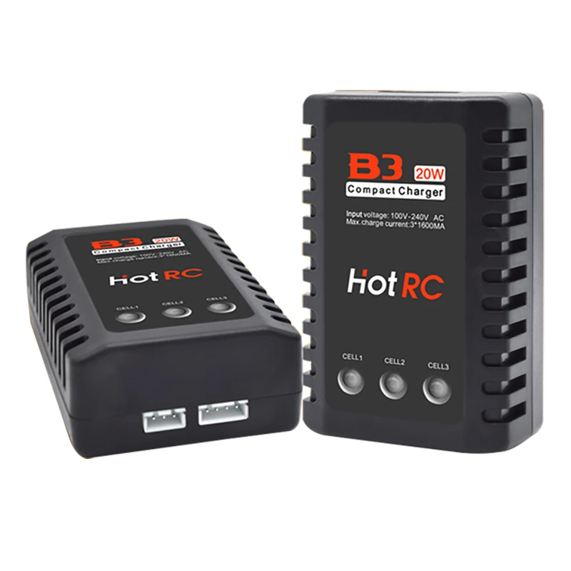 HOTRC IMAX B3 20W 1.6A Battery Compact Balance Changer For RC Drone Helicopter Quadcopter 2S 3S 7.4V 11.1V LiPo Battery