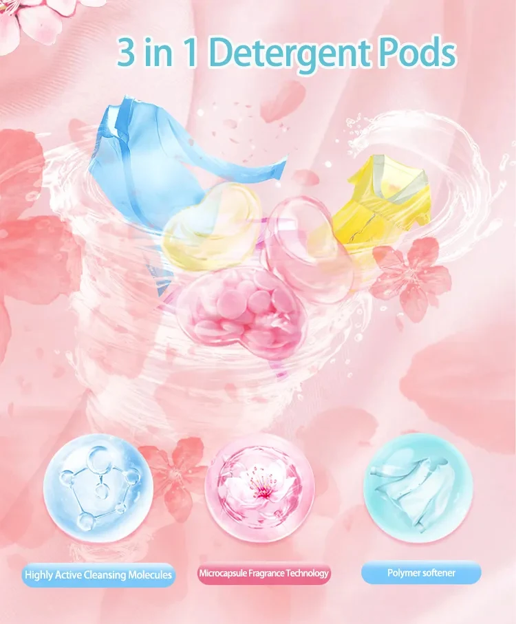 Best Selling High Quality Washing Capsules Disposable Pod Laundry Pods for Washing Clothes