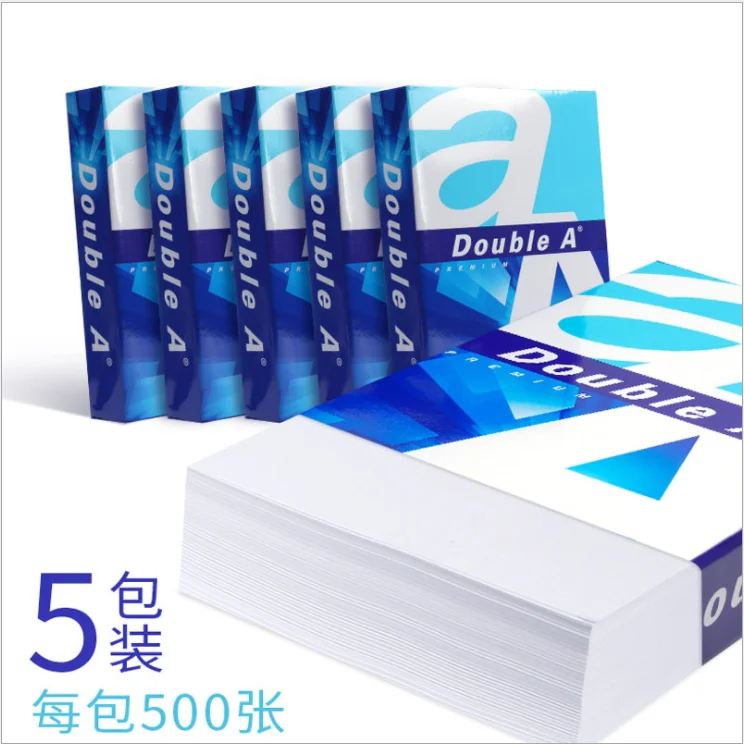 Двойная копировальная бумага A70g для печати, бумага A4, оригинальная импортная белая бумага из Таиланда, 500 листов/упаковка, 5 упаковок/коробка