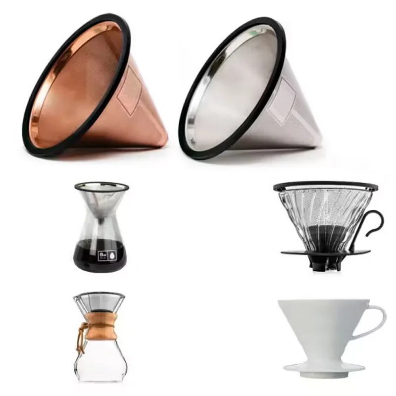 Easy To Clean 50 Micron Stainless Steel Cold Brew Coffee Filter Basket