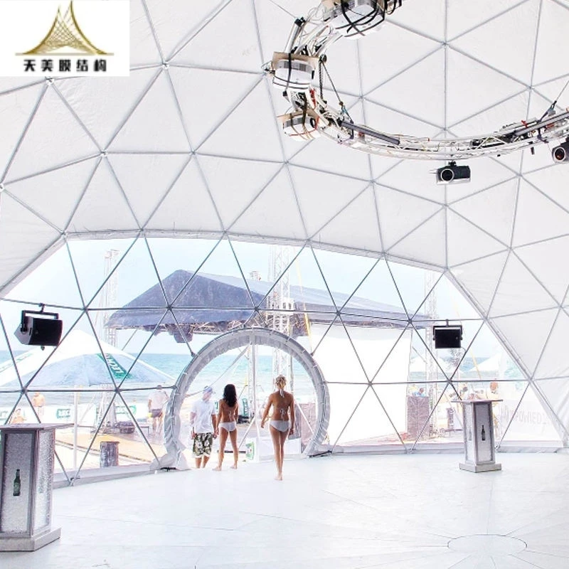 Factory Price 10M 15M Outdoor Big Dome Tent Waterproof Geodesic Dome Tent For Event Rental