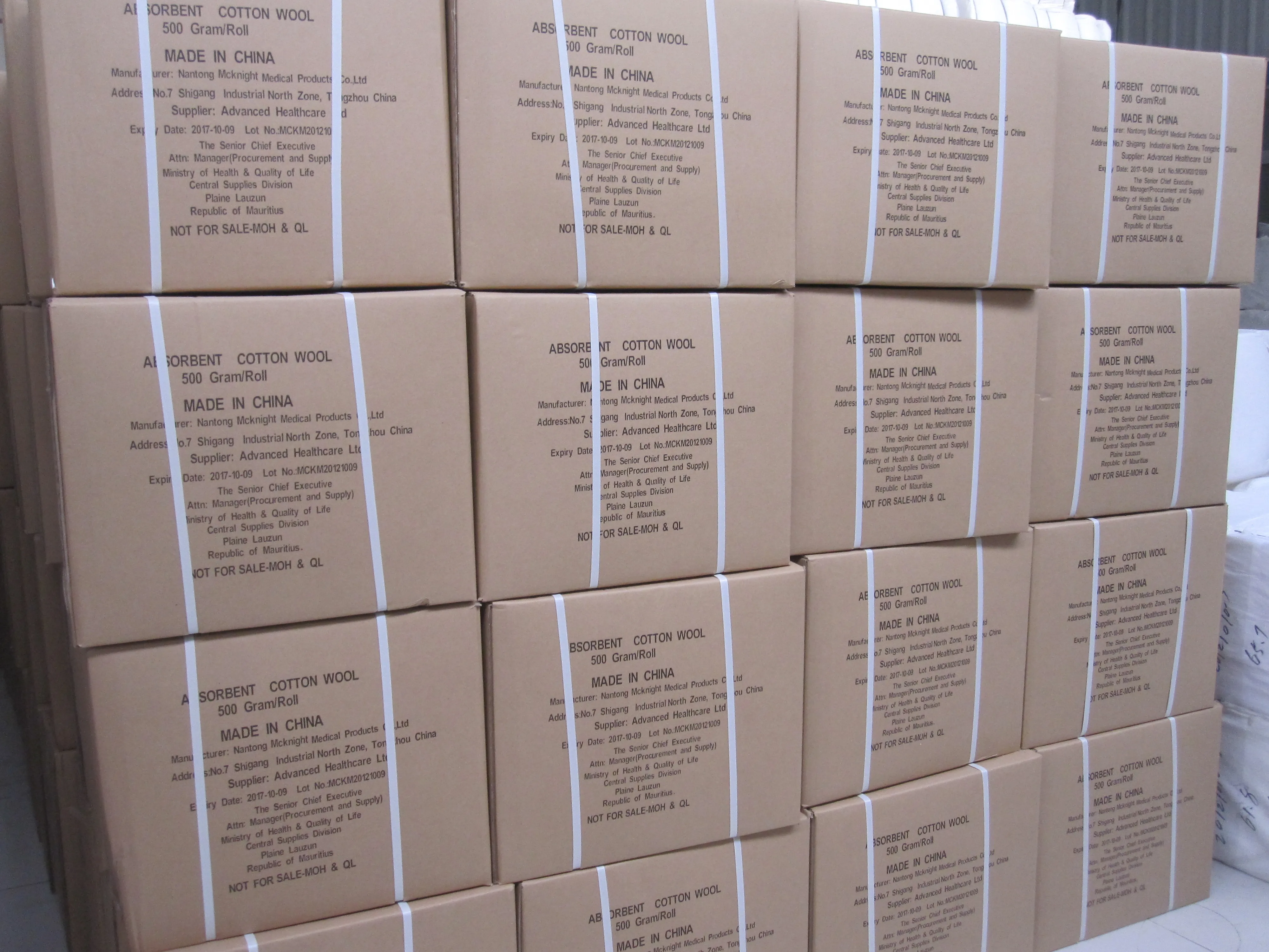 surgical Absorbent 100% Cotton medical cotton wool roll