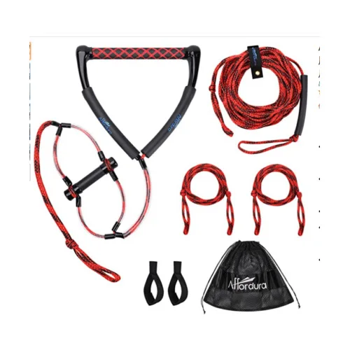 GREAT FAST 5 Section PE ski board water Water ski Rope with Eva Handle