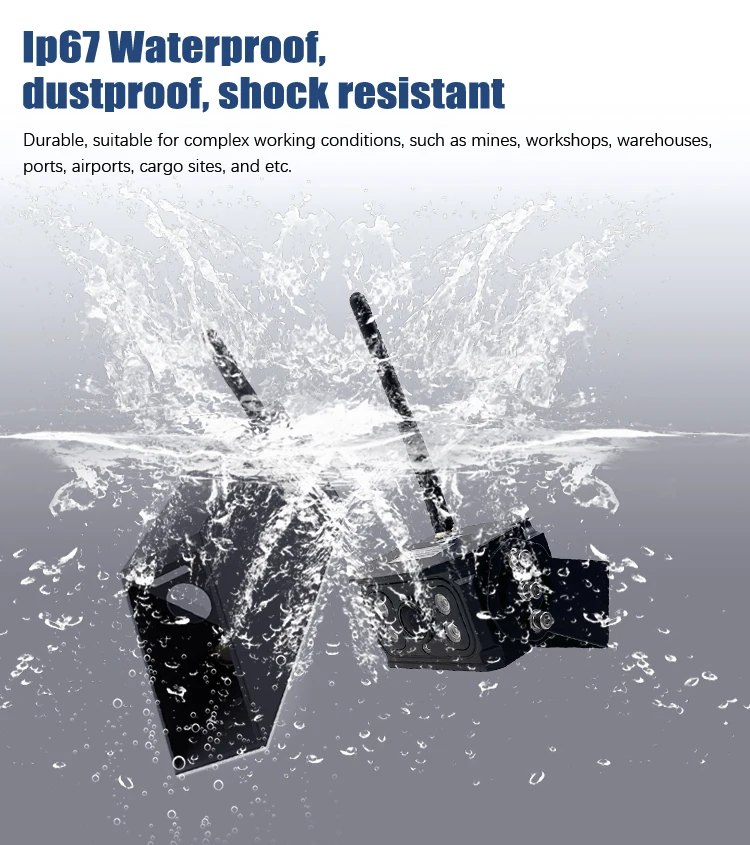 AI BSD Blind Spot Detection Pedestrian Warning Parking Reverse and Fork Laser Positioning Wireless Forklift Camera