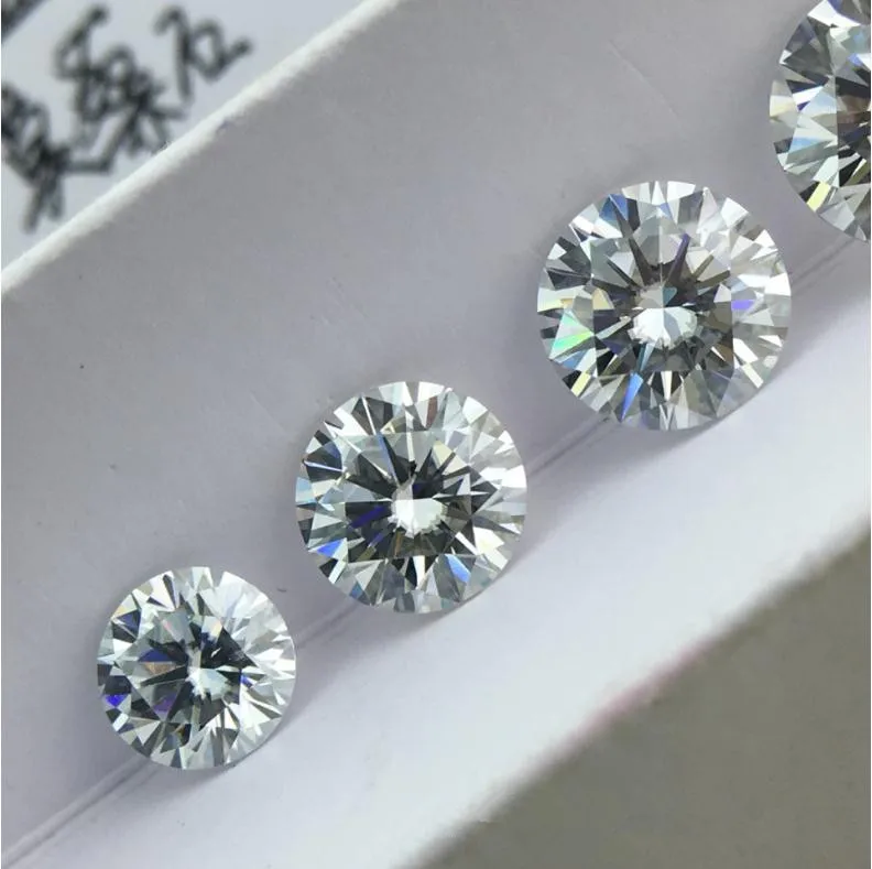 
round brilliant cut 5mm 0.5ct I J colour moissanite synthetic diamonds moissanite 