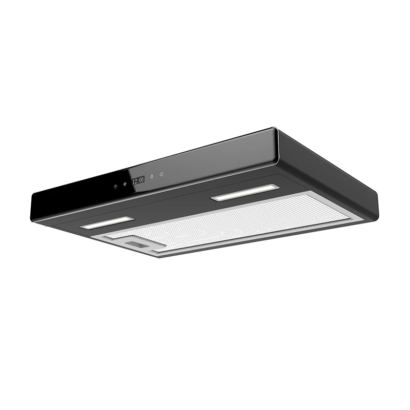 3 speed touch control kitchen hoods fashionable design smart switch ultra modern rv digital range hood with led lamp