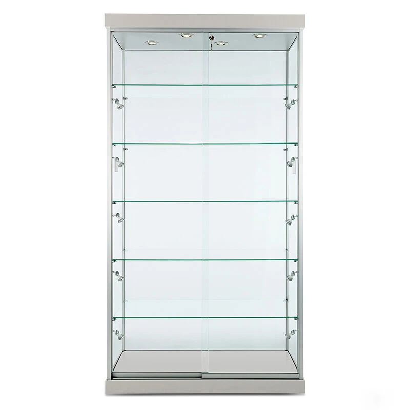 Wholesale Full Vision Tempered Glass Cabinet Display Showcase For Retail Shops Display