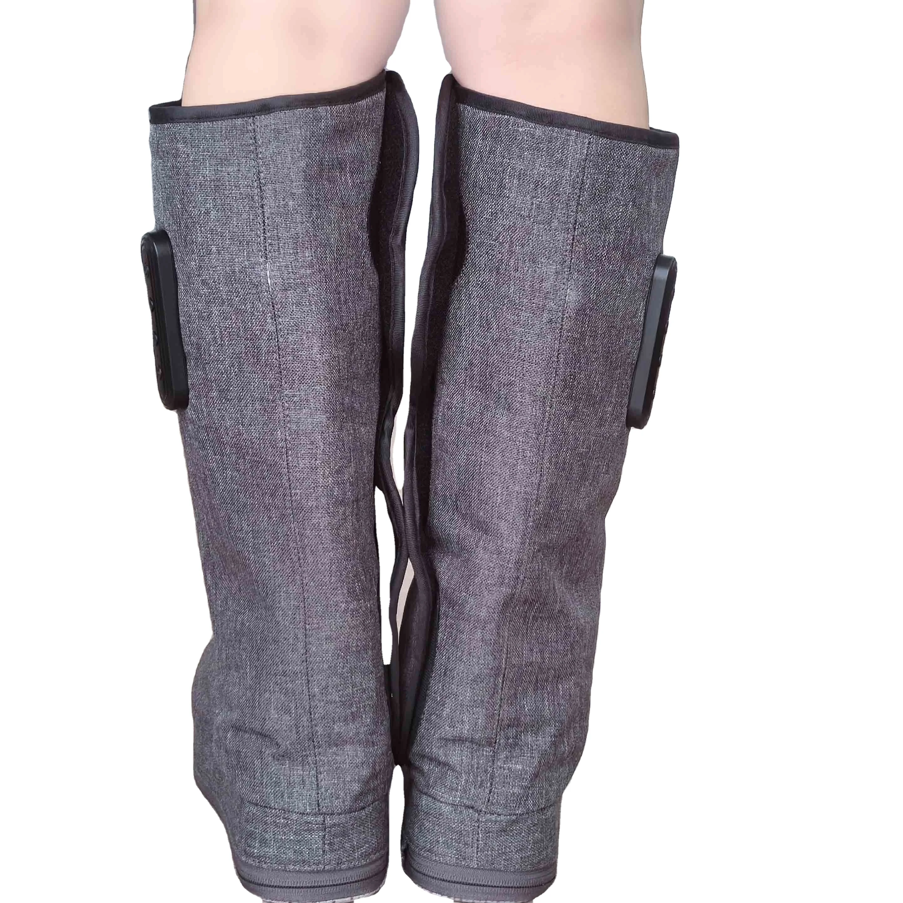 leg and foot massager shoes with heat relief calf massager boots with airbags wireless air pressure calf massager boots
