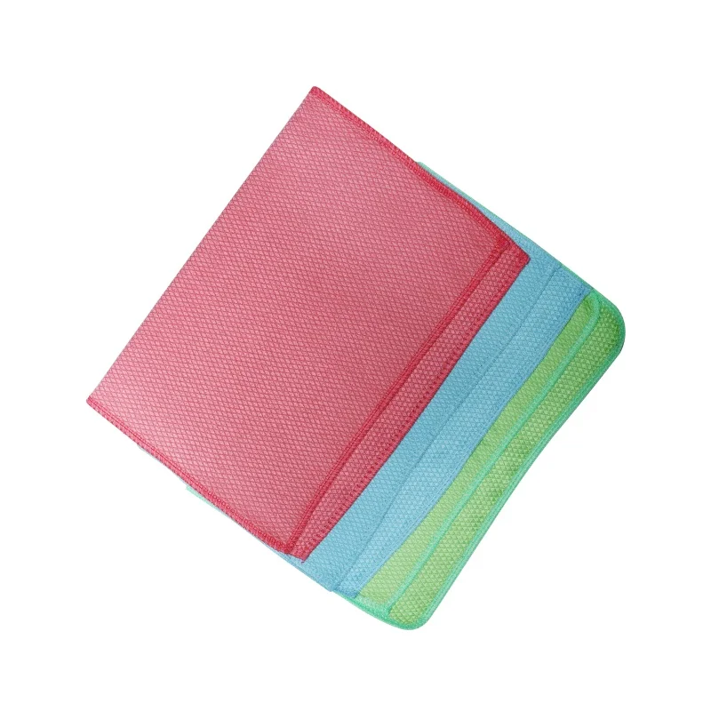 
Microfiber glass cleaning cloth towel window washing dry towel microfiber fish scales cloth for kitchen 