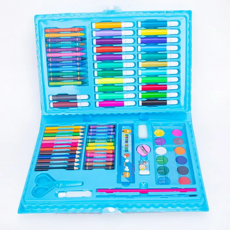 86 Piece Paintbrush Art Gift Children Watercolor Pen Painting Suit