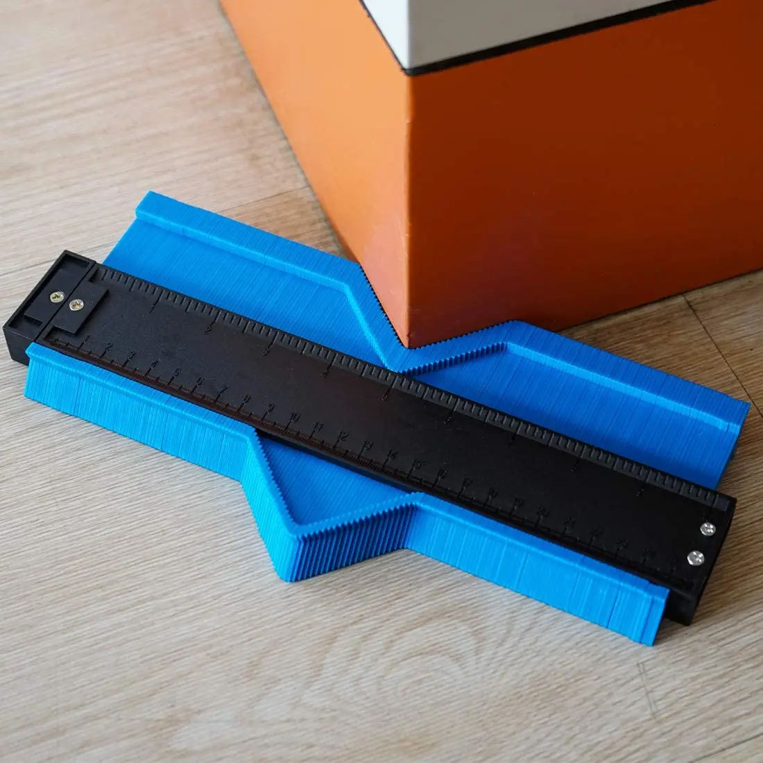Blue 10inch Shape Duplicator Profile Copy Tool Shape Measuring Contour Gauge for Corners and Contoured