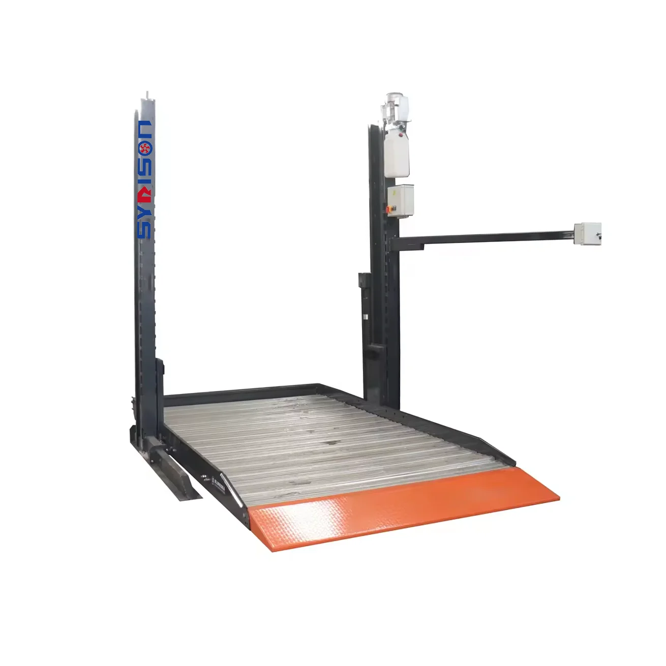 TPP105S 2 post simple parking equipment 2 level vertical car stacker parking lift vertical 2 level two post parking lift