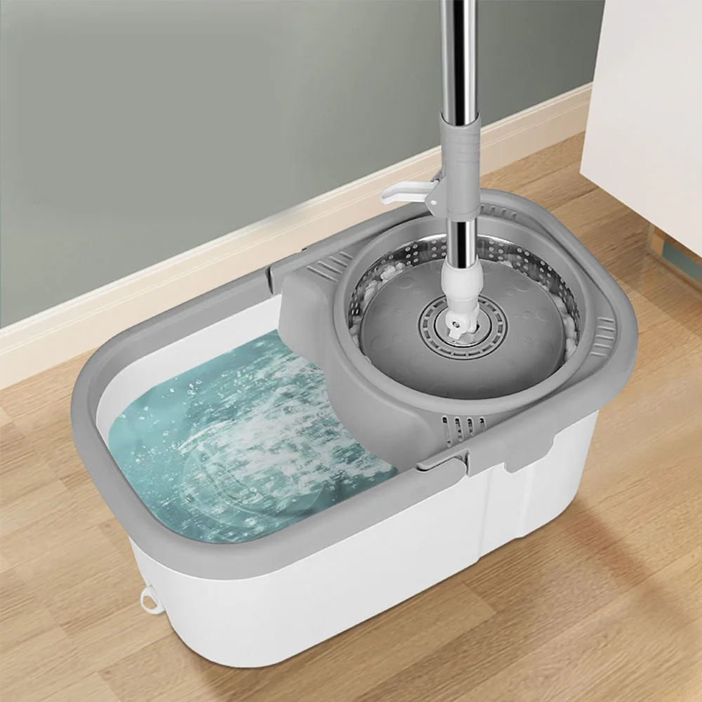 Top Sale Magic 360 Spin Cleaning Mop Set round Rotating Floor Mop with Handle Includes Dirty Water Depart Bucket
