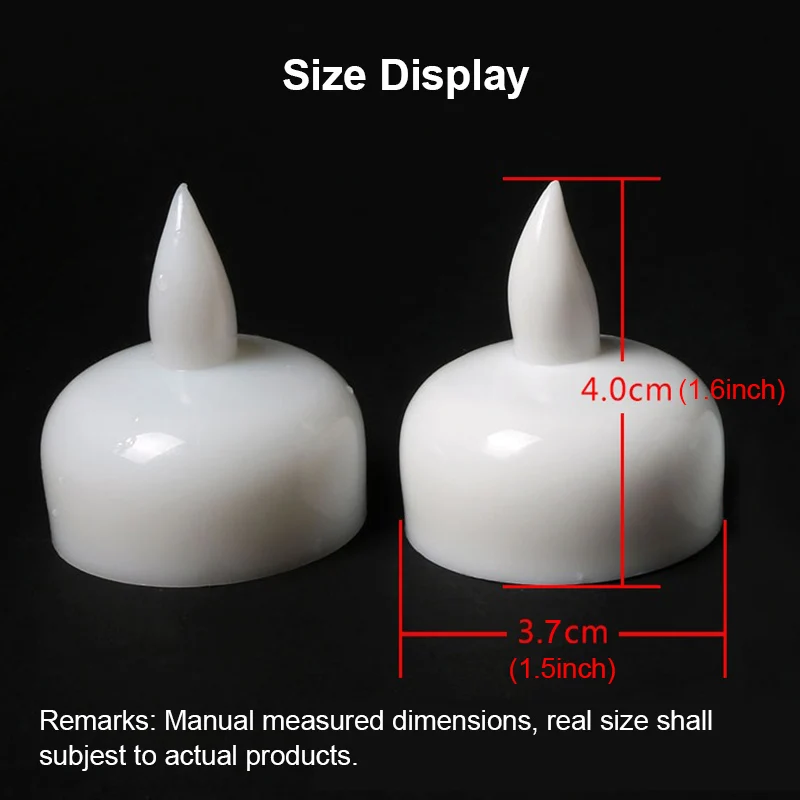 Flickering Waterproof Water Activated LED Tea Lights 4Cm Floating Candles Water Touch Battery Flameless Floating Candles